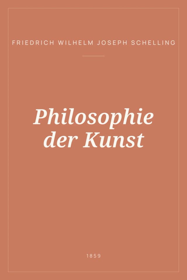 Portada de Philosophie der Kunst