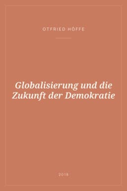 Portada de Globalisierung und die Zukunft der Demokratie