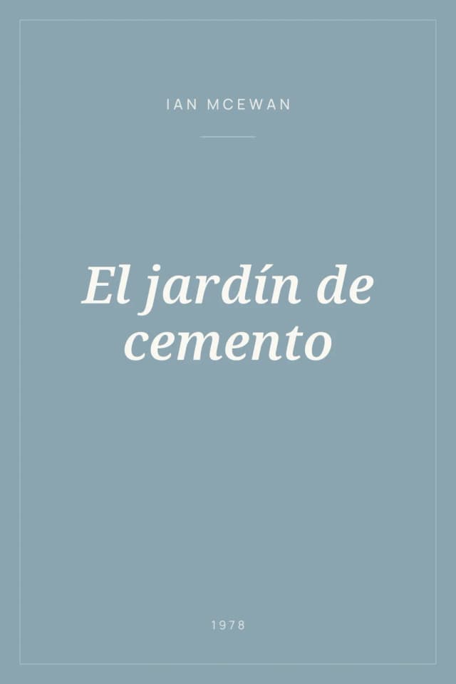 Portada de El jardín de cemento