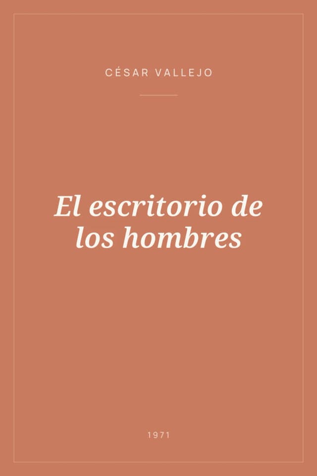 Portada de El escritorio de los hombres