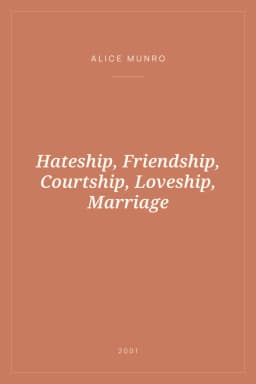Portada de Hateship, Friendship, Courtship, Loveship, Marriage