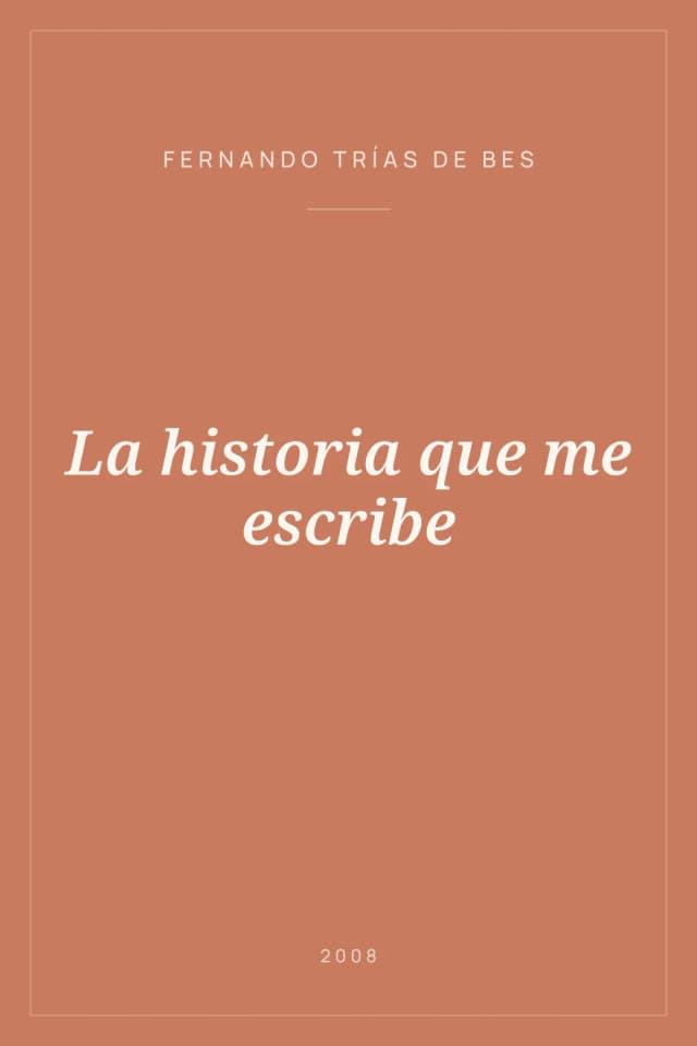 Portada de La historia que me escribe