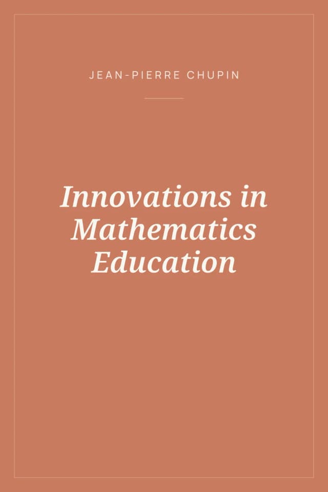 Portada de Innovations in Mathematics Education