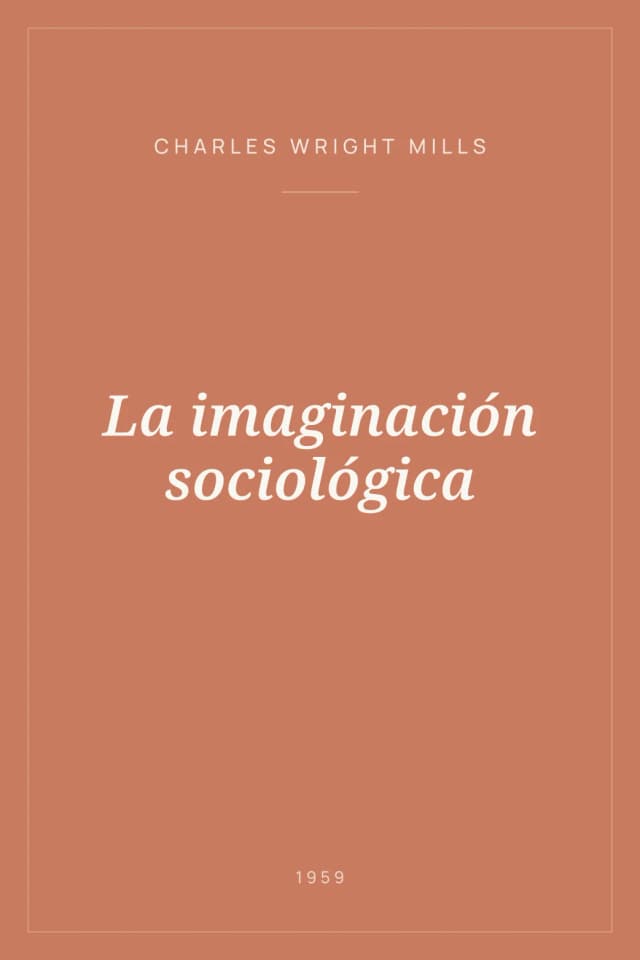 Portada de La imaginación sociológica