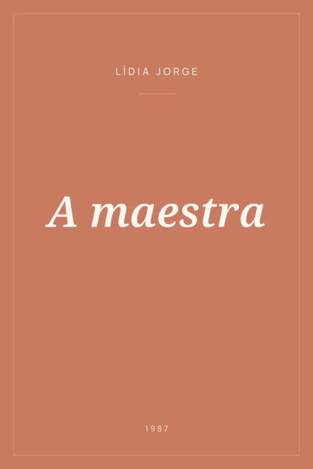 Portada de A maestra