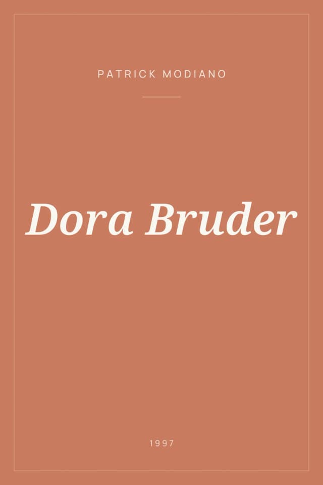 Portada de Dora Bruder