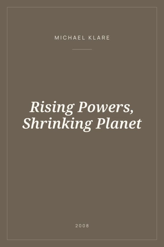 Portada de Rising Powers, Shrinking Planet