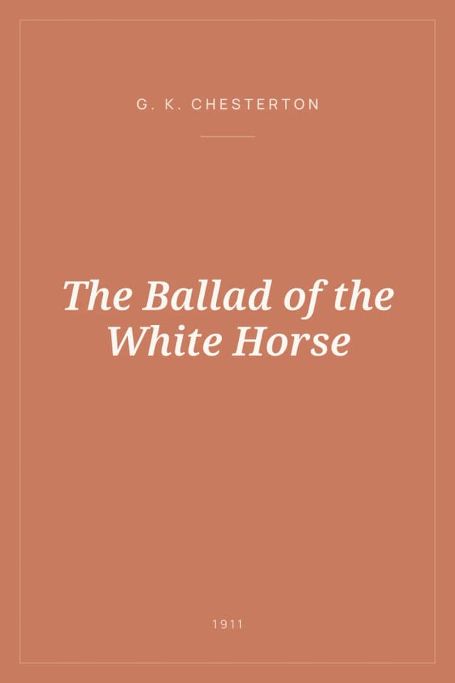 Portada de The Ballad of the White Horse