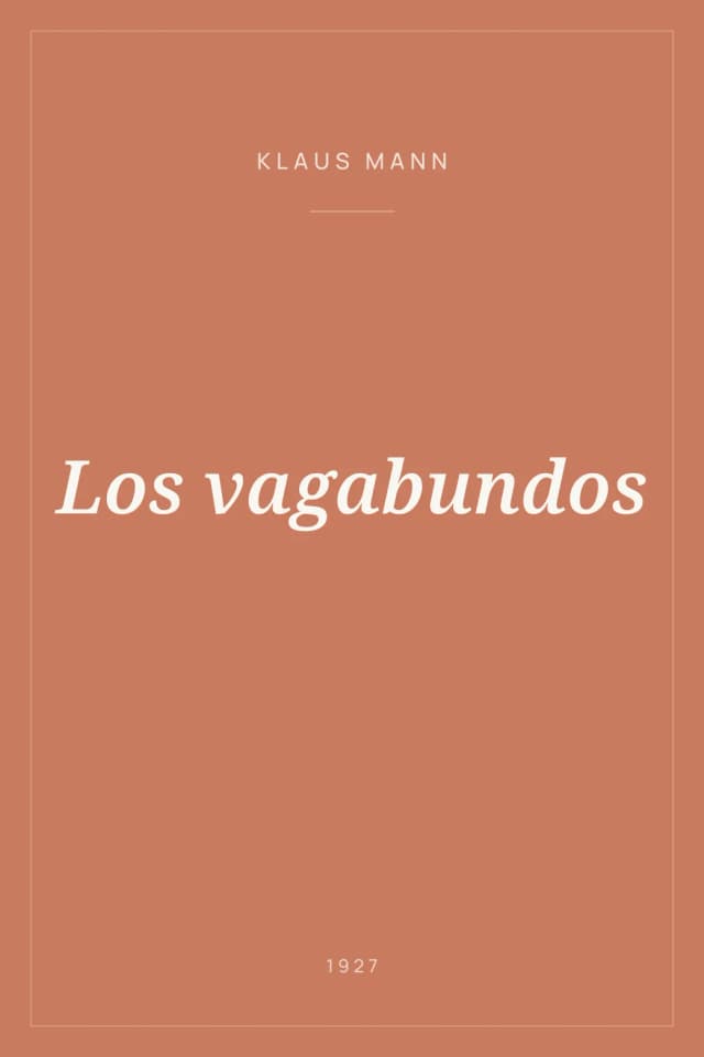 Portada de Los vagabundos