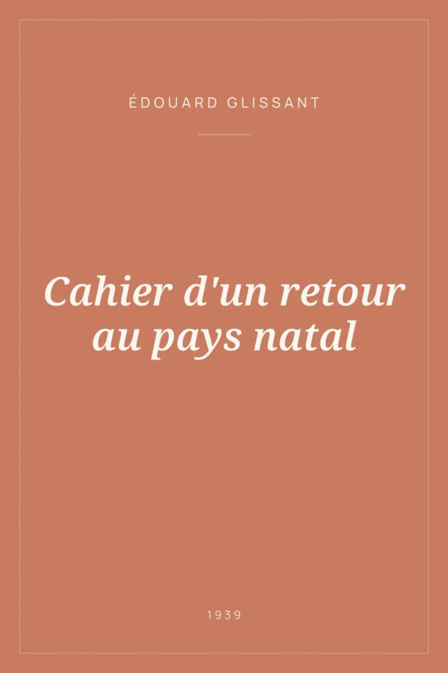 Portada de Cahier d'un retour au pays natal
