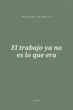 Portada de El trabajo ya no es lo que era