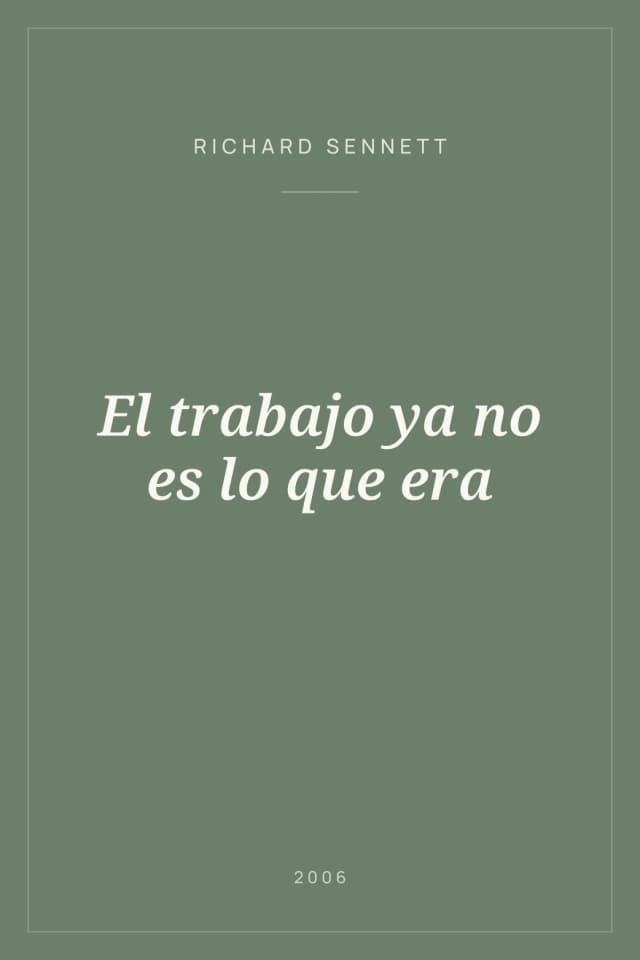 Portada de El trabajo ya no es lo que era