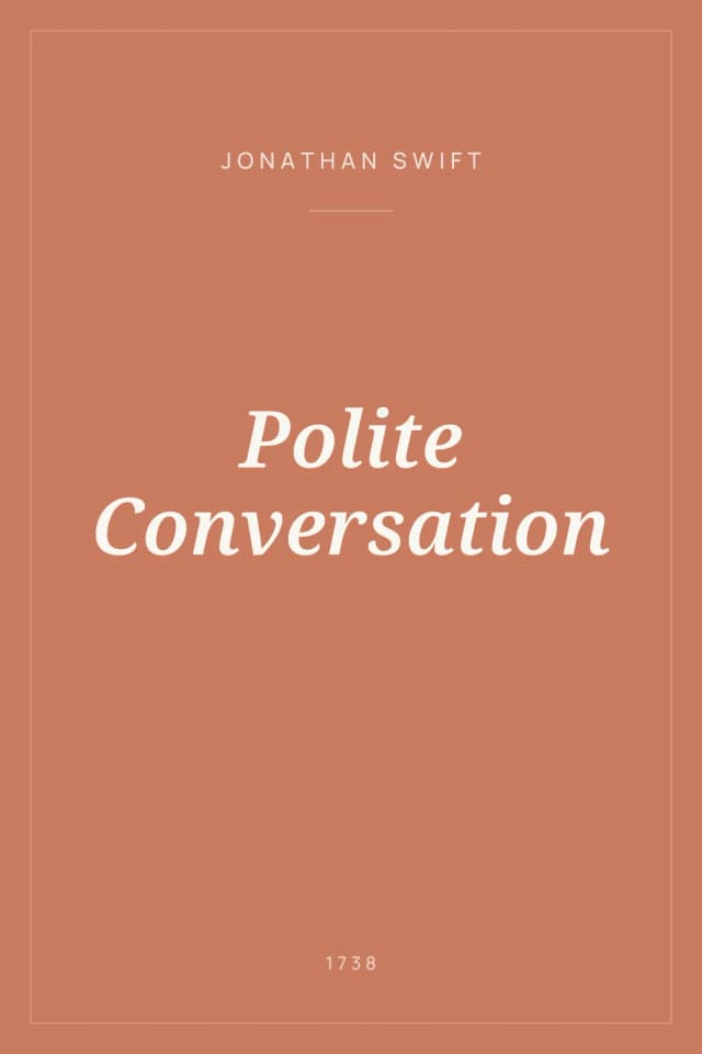 Portada de Polite Conversation