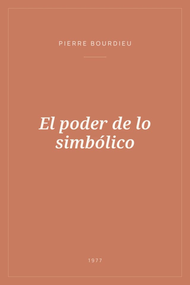Portada de El poder de lo simbólico