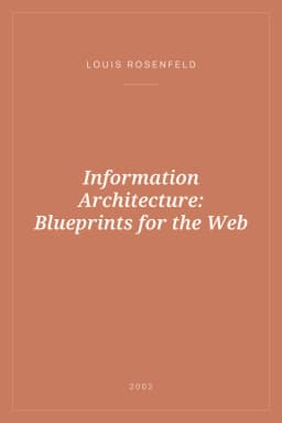 Portada de Information Architecture: Blueprints for the Web