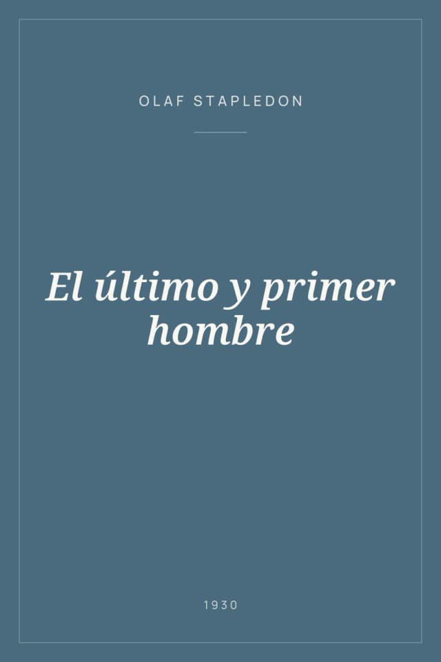 Portada de El último y primer hombre