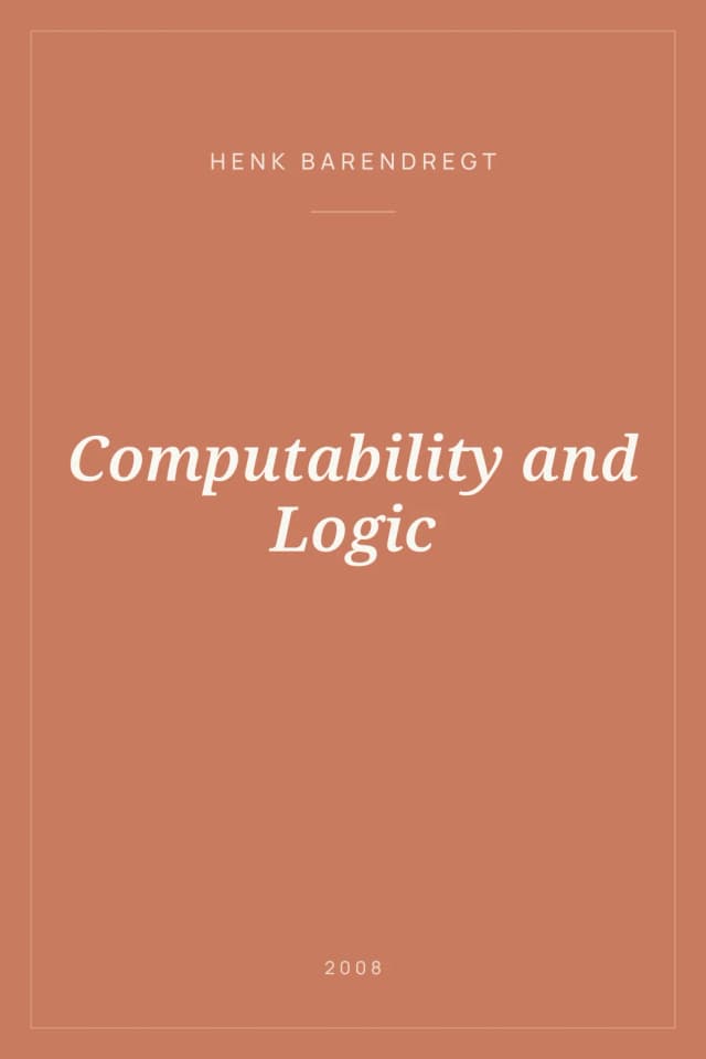Portada de Computability and Logic