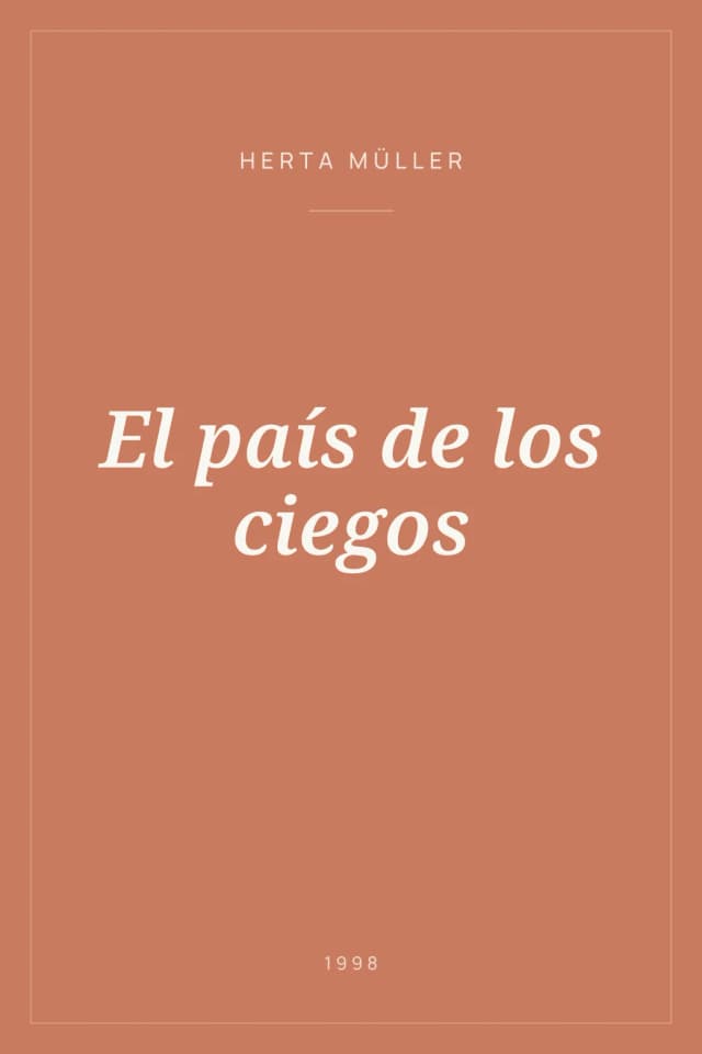 Portada de El país de los ciegos