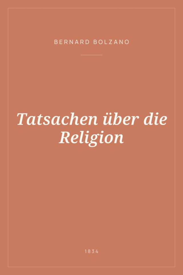 Portada de Tatsachen über die Religion