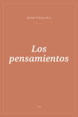 Portada de Los pensamientos