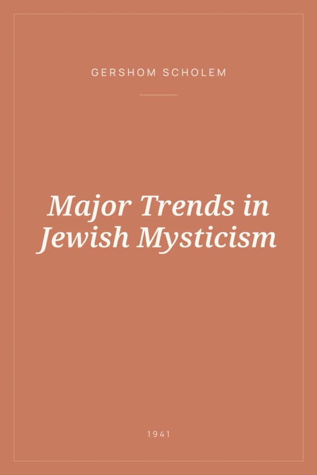 Portada de Major Trends in Jewish Mysticism