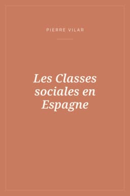 Portada de Les Classes sociales en Espagne