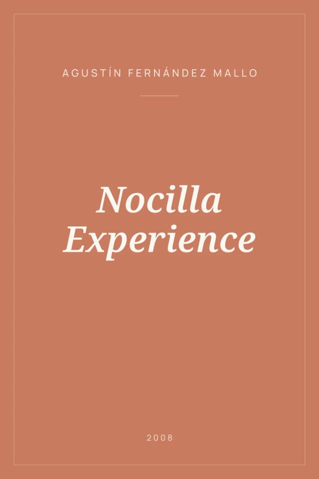 Portada de Nocilla Experience