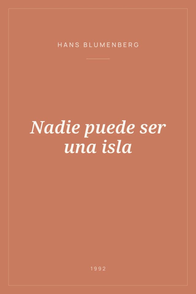 Portada de Nadie puede ser una isla