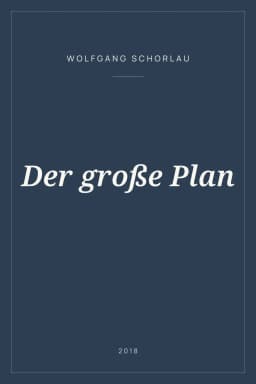 Portada de Der große Plan