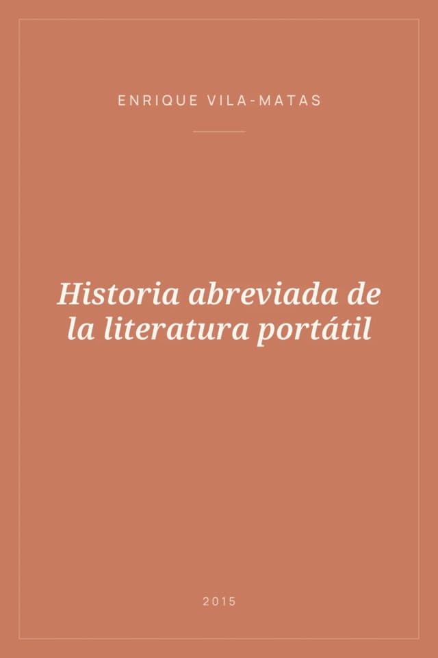 Portada de Historia abreviada de la literatura portátil