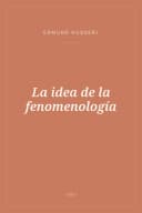 Portada de La idea de la fenomenología