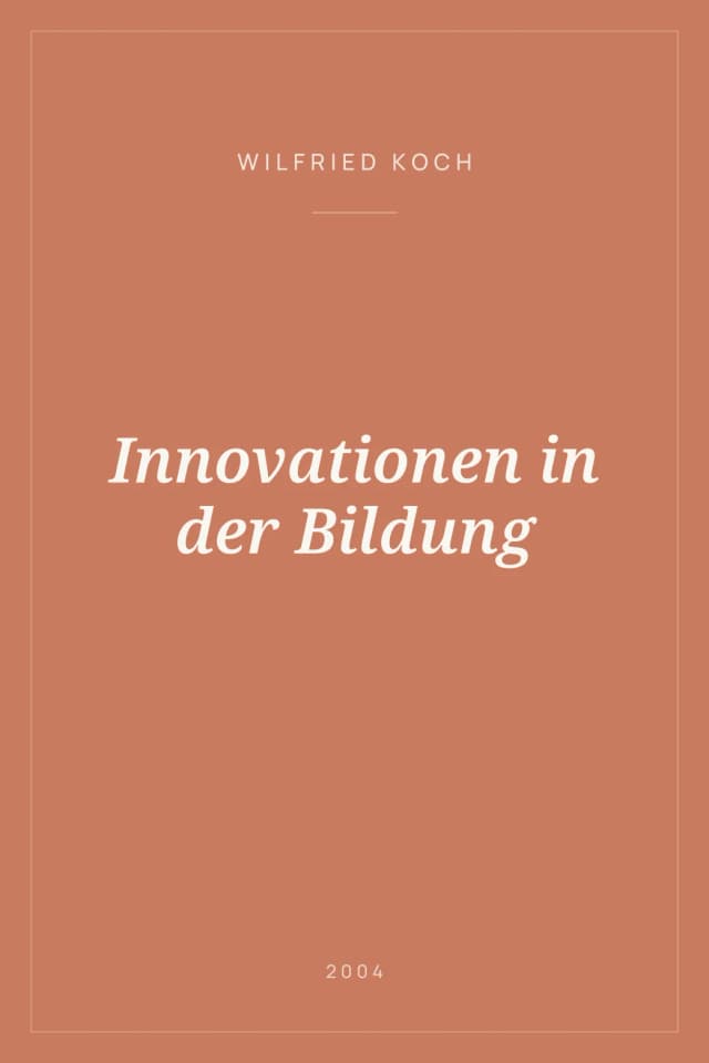Portada de Innovationen in der Bildung