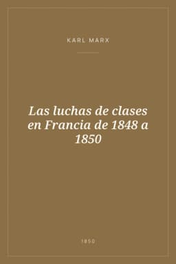 Portada de Las luchas de clases en Francia de 1848 a 1850