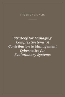 Portada de Strategy for Managing Complex Systems: A Contribution to Management Cybernetics for Evolutionary Systems