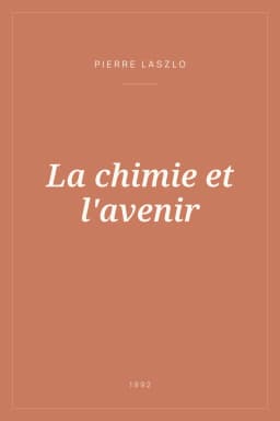Portada de La chimie et l'avenir