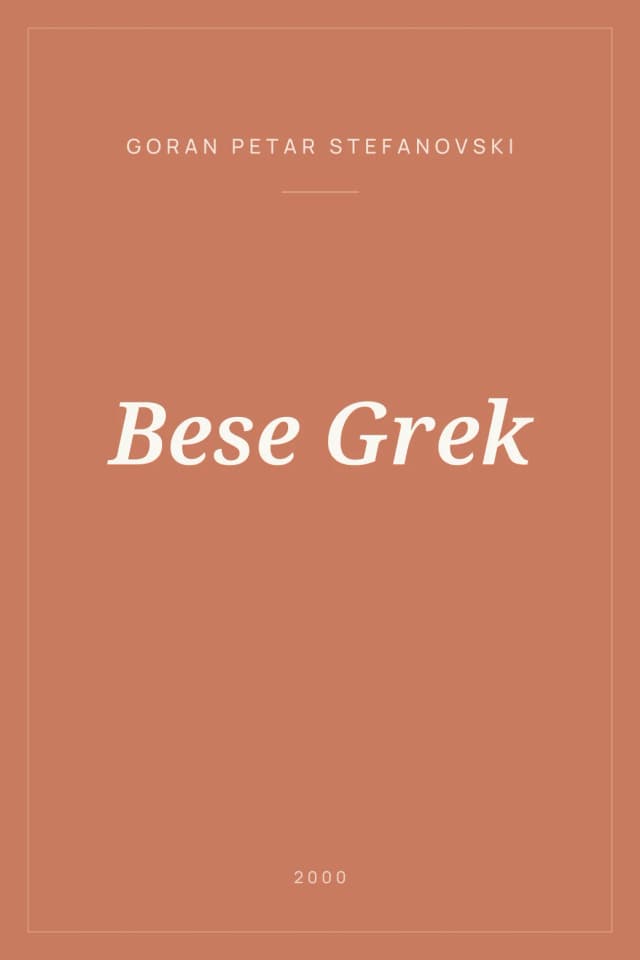 Portada de Bese Grek