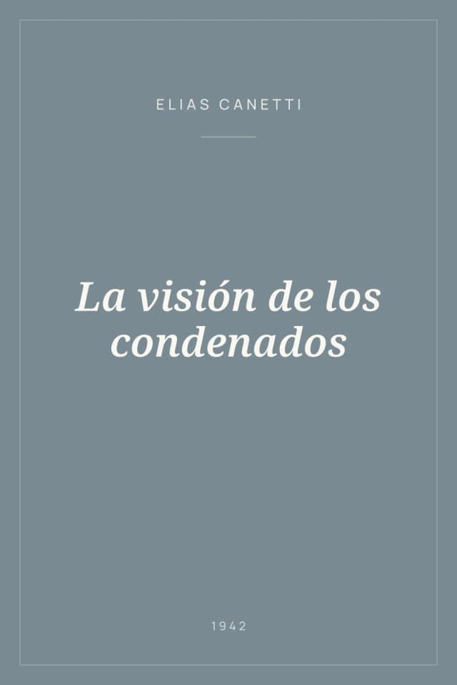 Portada de La visión de los condenados