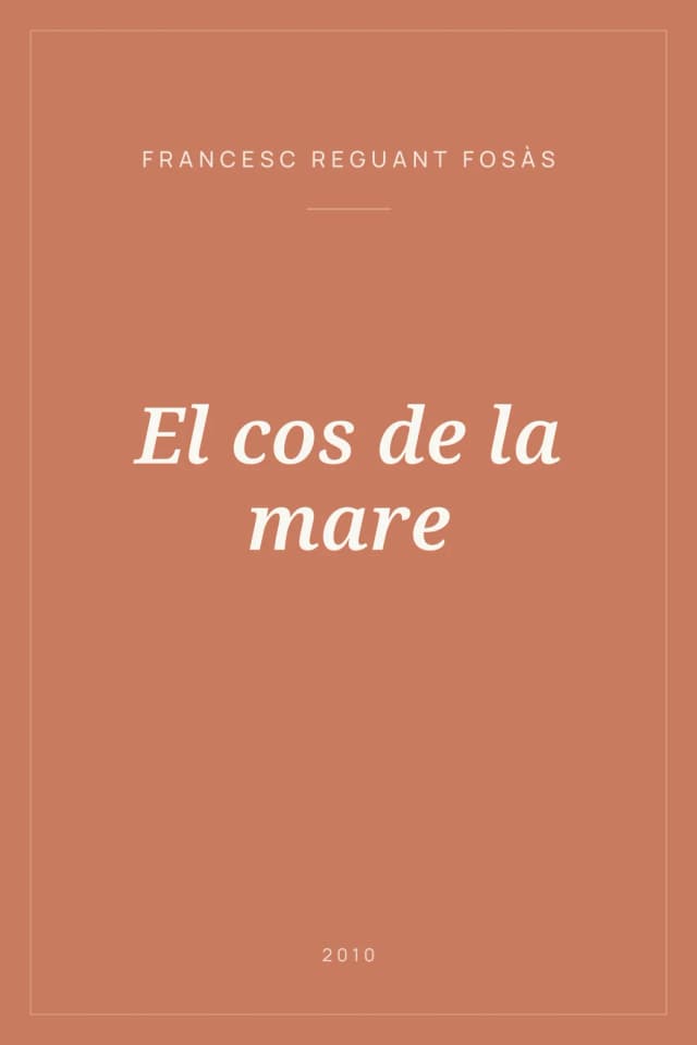 Portada de El cos de la mare