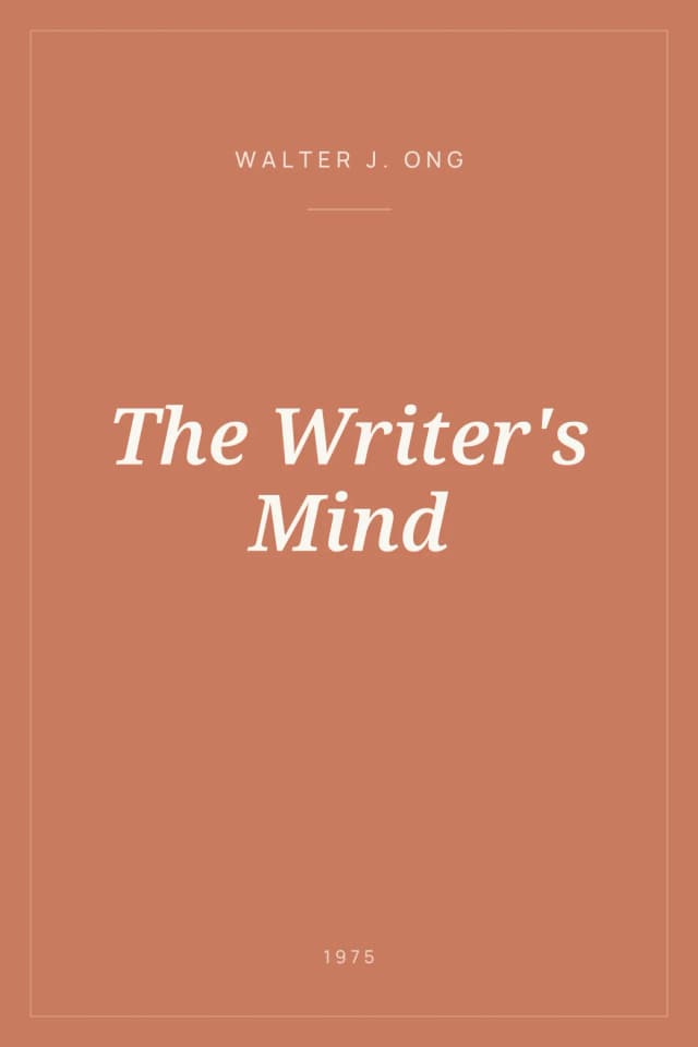 Portada de The Writer's Mind