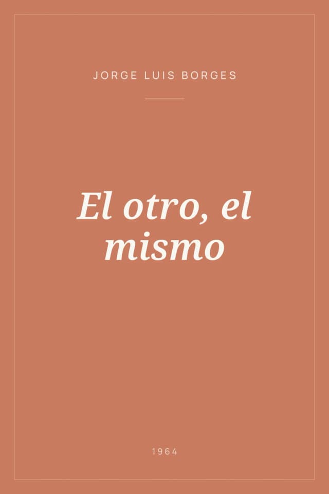 Portada de El otro, el mismo