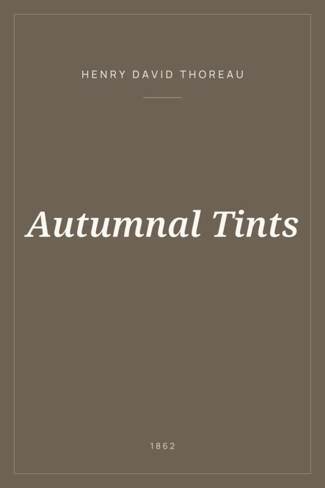 Portada de Autumnal Tints