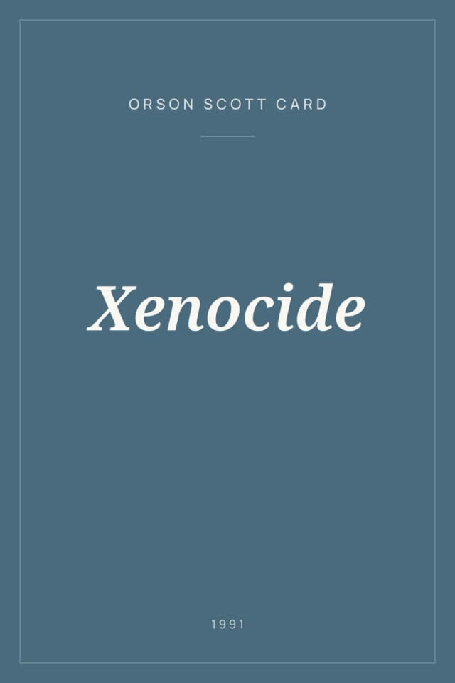 Portada de Xenocide