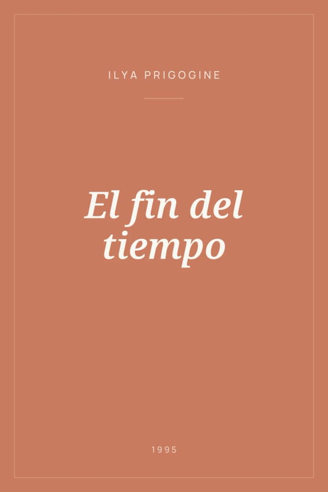 Portada de El fin del tiempo