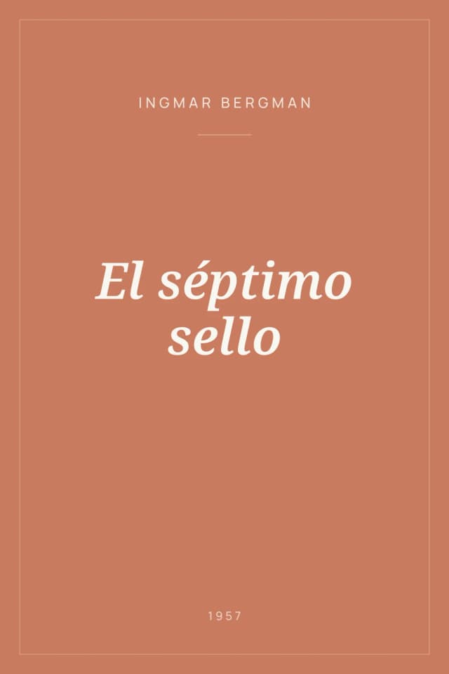 Portada de El séptimo sello