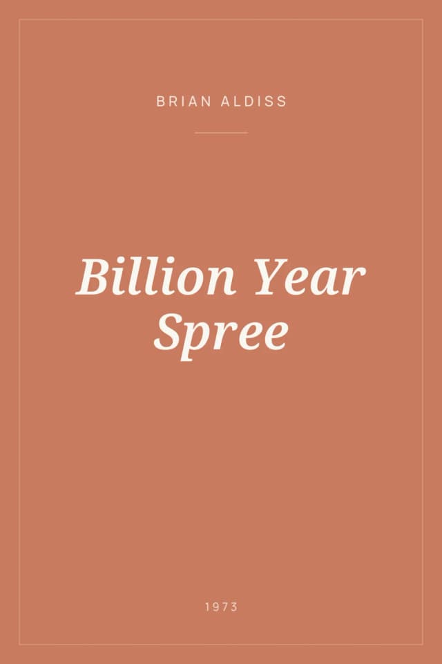 Portada de Billion Year Spree