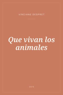Portada de Que vivan los animales