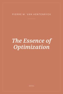 Portada de The Essence of Optimization