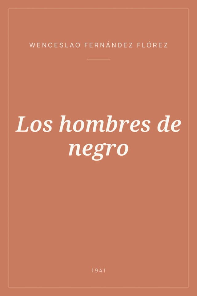 Portada de Los hombres de negro