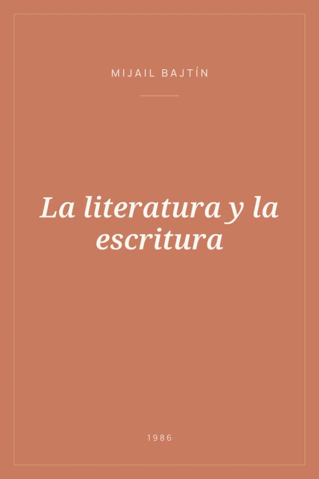 Portada de La literatura y la escritura