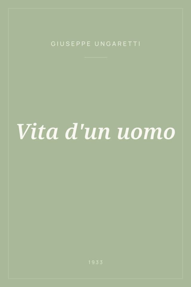 Portada de Vita d'un uomo